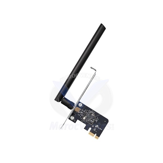 AC600 Dual Band Wi-Fi PCI Express AdapterSPEED: 433 Mbps at 5 GHz + 200 Mbps at 2.4 GHzSPEC: 1× High Gain External Antennas ARCHERT2E